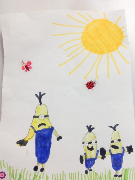 les minions heureux 